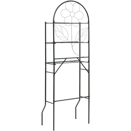 VidaXL Stalak za kupaonicu crni 60 x 33 x 174 cm Slike