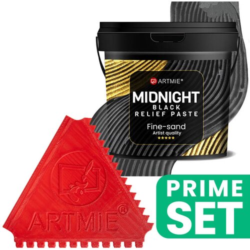 Artmie Midnight Black Relief Paste set s umjetničkim če&scaron;ljem Cijene