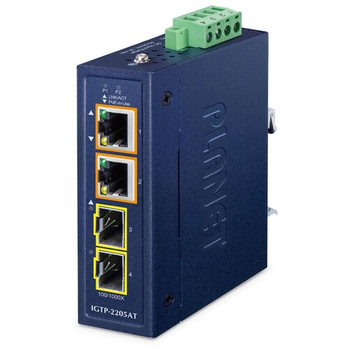 Planet IP30 Compact size 2-Port IGTP-2205AT network media converter Blue Cijene