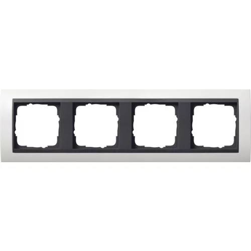 Gira pokrivni okvir za 4-kanalni priključek čiste bele barve dogodek 0214808, (21225681)
