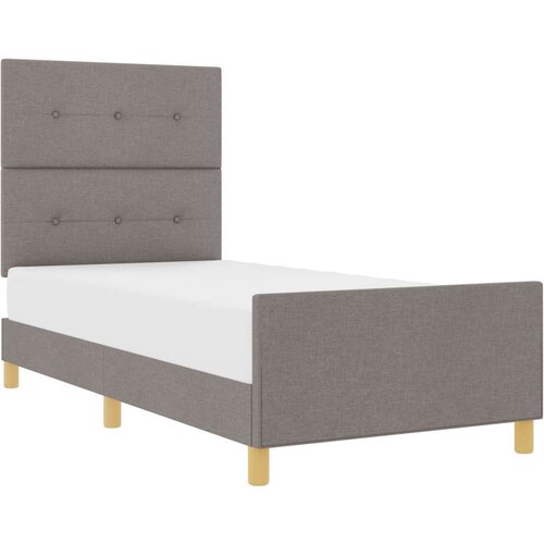  Krevetna konstrukcija taupe 80x200 cm Tkanina Slike