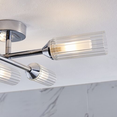  Endon 95045 - Nadgradni luster za kupatilo NATORI 6xG9/3W/230V IP44 sjajni hrom Slike