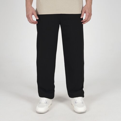 Slazenger Mu&scaron;ki donji deo trenerke Jacquard Open Hem, Crni Cene