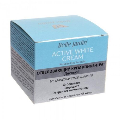 Belle Jardin ACTIVE WHITE - Dnevna krema za intezivno izbeljivanje bez parabena 150ml Cijene