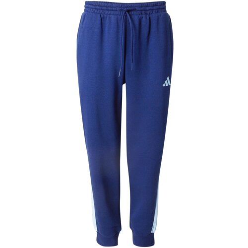 Adidas Športne hlače 'Ess' mornarska / svetlo modra / bela Cene