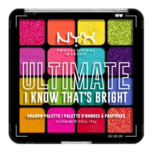 NYX Professional Makeup Ultimate I Know That´s Bright senčilo za oči 12.8 g Cene