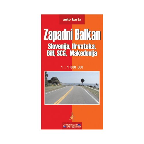 Intersistem Grupa autora - Zapadni balkan - auto karta Slike