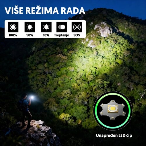  Punjiva LED baterijska lampa 11858 Slike