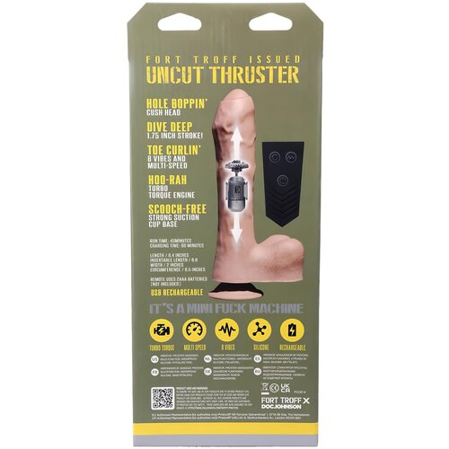 Doc Johnson Uncut Thruster Mini Fuck Machine Skin Slike