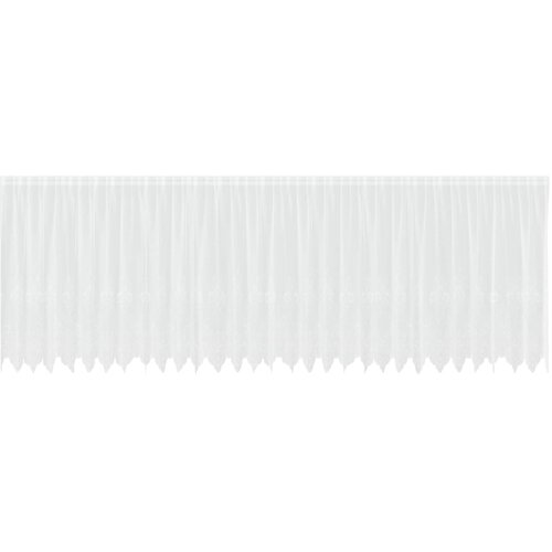  Čipkasta zavjesa sa zavjesama Bijelo 180 x 750 cm Poliester Slike