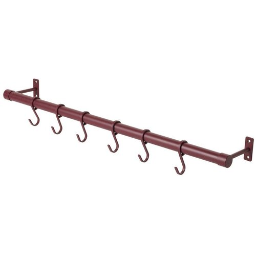 Mette Ditmer Denmark Bordo rdeč stenski obe&scaron;alnik iz nerjavečega jekla 70 cm Hang-It &ndash; Cene