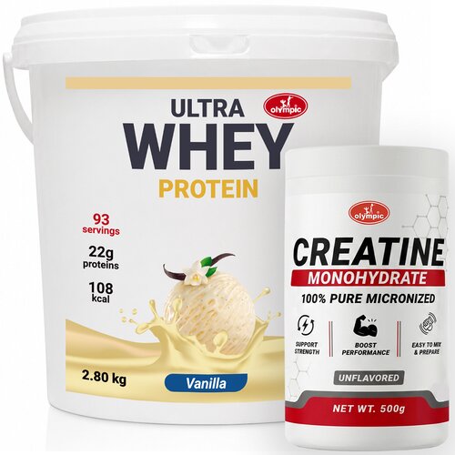 Olympic Ultra Whey Protein Vanila 2.8kg + Creatine Monohydrate 500g Cene