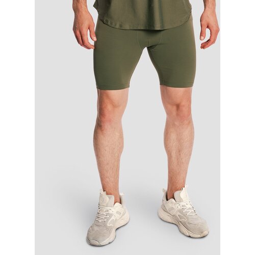 GymBeam Mu&amp;scaron;ke kratke hlače Combat Olive Grey Slike