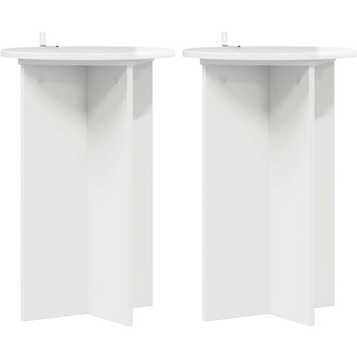  Stalak za biljke 2 pcs Bijela visokog sjaja &amp;Oslash;40 x 60 cm Slike