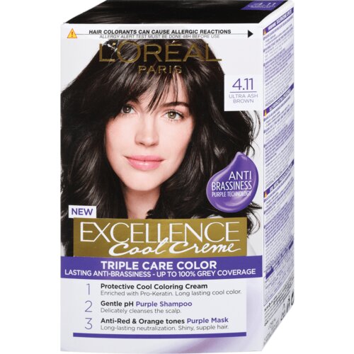 L´Oréal Paris barva za lase - EXCELLENCE Cool Cremes - 4.11 Ultra Ash Brown Cene