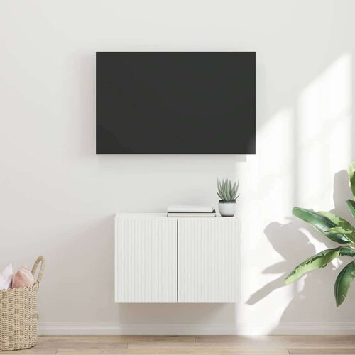 TV stenska omara Bela 59,5 x 31 x 40 cm Konstruiran les, (5000092172) Cene