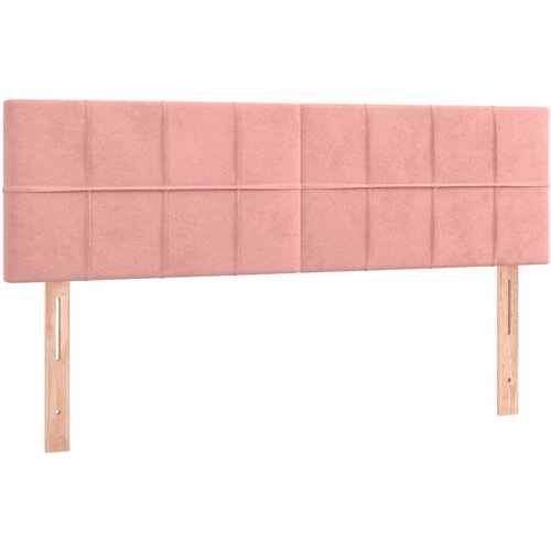 Maison Chic Posteljno vzglavje - Vzglavna omarica 2 kosa roza 72x5x78/88 cm žamet, (22077315) Cene