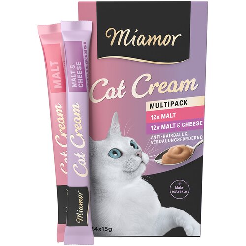 Miamor Cat Snack krema s sladom & slad-sir Multibox - Varčno pakiranje: 48 x 15 g Cijene