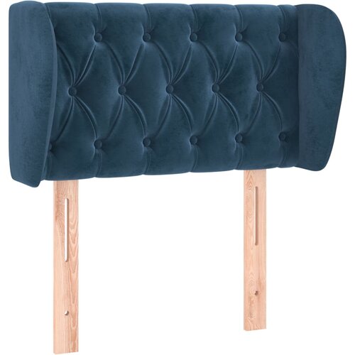 Maison Chic vzglavna omarica - nočna omarica - posteljna omarica z u&amp;scaron;esi temno modro 83x23x78/88 cm žamet, (21709346) Slike