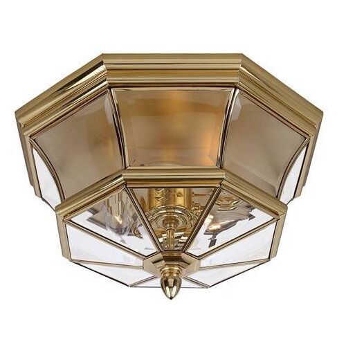 Elstead Lighting Elstead Newbury Zunanja stropna svetilka s 3 lučmi, polirana medenina, IP44, E14, (22098716) Cene