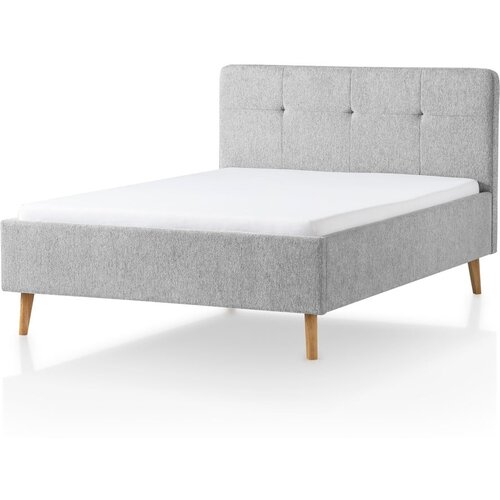 Meise M&amp;ouml;bel Svetlo siva oblazinjena zakonska postelja 140x200 cm Smart &amp;ndash; Slike