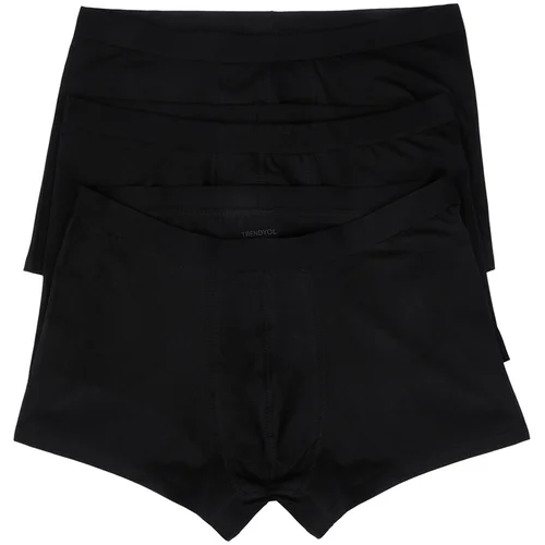 Trendyol Men's Large Size Black 3 Pack Basic Boxers