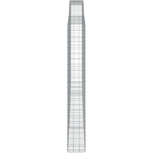  Gabionska ko&amp;scaron;ara s lukom 400x30x220/240 cm pocinčano željezo Slike