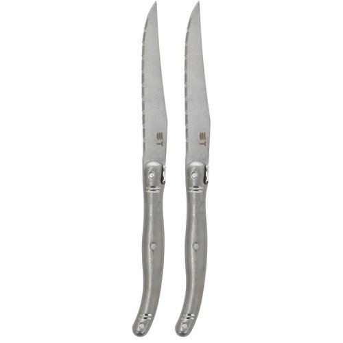 Tognana Set od 2 čelična noža za stek Living T-Bone, Srebrni Slike