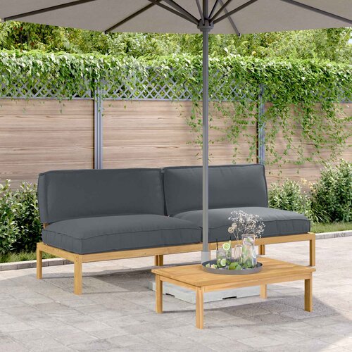  Set sofe Antracit 240 x 92 x 69 cm Čvrsto drvo akacije Cijene