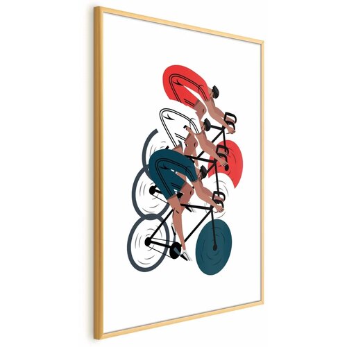  Plakat - Olympics - Cycling Race 29.7x42 Zlatni okvir Cene