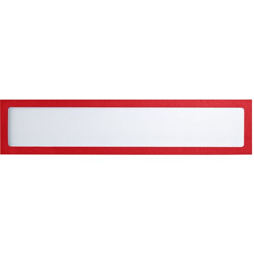 eurokraft basic Magnetni informacijski žep, za napise, DIN A4 prečno / DIN A4 pokončno, 312 x 60 mm, rdeč okvir, DE 10 kosov Cene