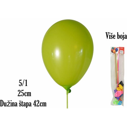  balon + štap 25cm 5/1 383756 Cene