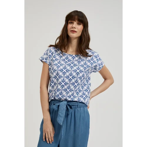 Moodo Women's blouse - white/blue