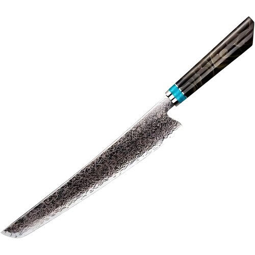 IZMAEL Damaskast kuhinjski nož ZE-37412 - Slicer / Rjava / Modra Cene