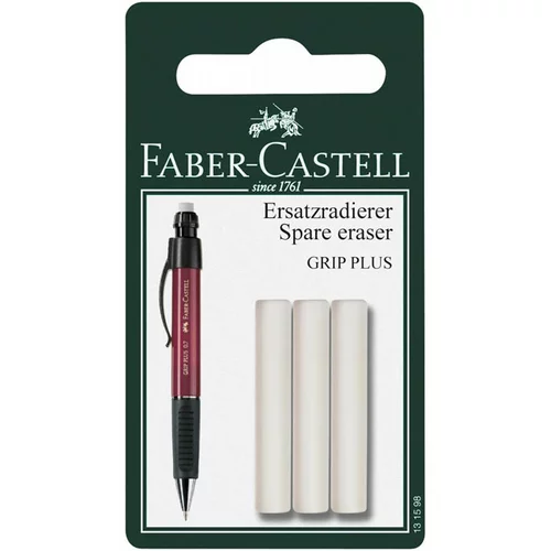 Faber-castell Rezervna radirka Faber-Castell Grip Plus, 3 kosi