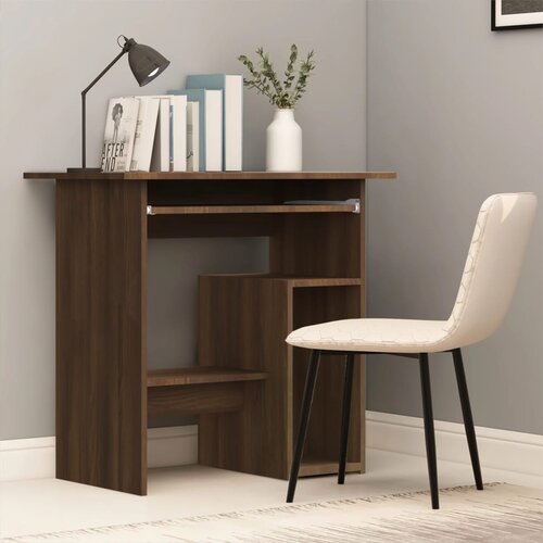 vidaXL Radni stol boja smeđeg hrasta 80x45x74 cm od konstruiranog drva Cijene