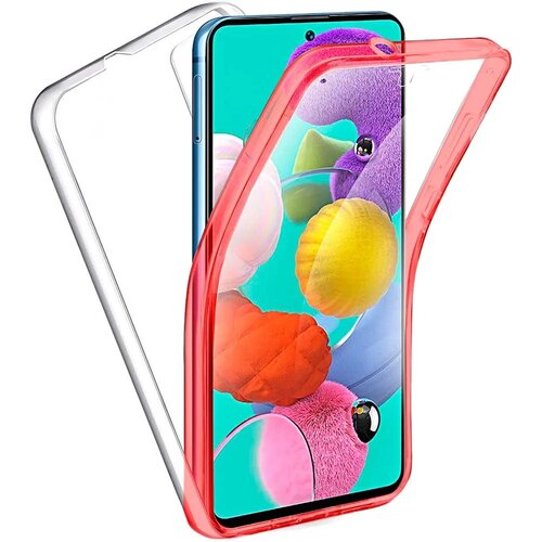  360° zaščitni ovitek (PC+TPU) za Samsung Galaxy S21 - rdeči Cene
