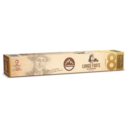 La_Natura_Lifestyle Kapsule za kafu Lungo Forte, Nespresso kompatibilne, 10 kapsula Slike