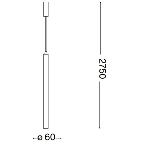 Ideal Lux led luster na sajli ultrathin LED/11,5W/230V cri 90 crna Slike