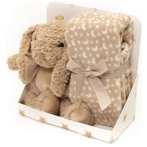 Bbo set pli&amp;scaron;ana igračka + ćebence Rabbit Brown Slike