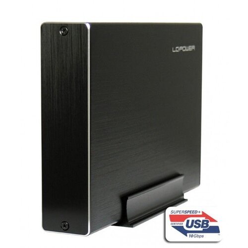 LC Power LC-35U3-Becrux-C1, External USB Type-C 3.1 HDD enclosure for 3.5 SATA HDDs, black Slike