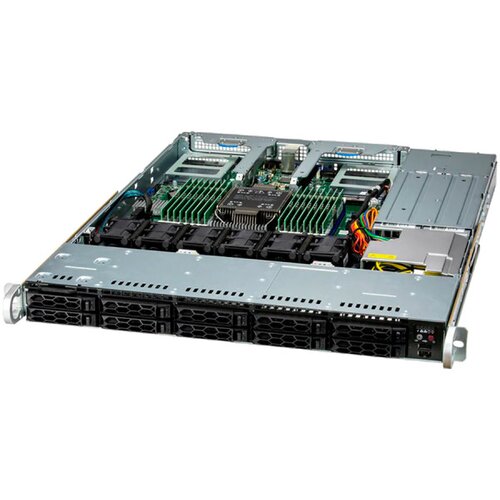 Supermicro SYS-111C-NR, Gold 6526Y, 4x 32GB DDR5, 480GB M.2 NVMe, 2x 1.92TB U.2 NVMe, IPMI BMC, 2x 25GbE SFP28, 860W Redundant Ti, TPM, QR Cene