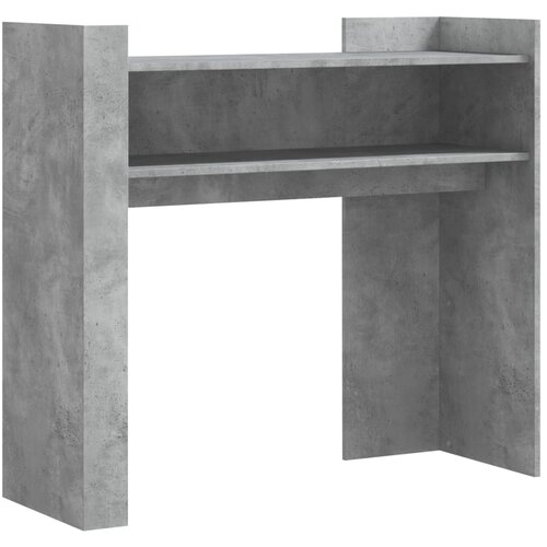 Maison Chic konzolna miza - miza ob steni betonsko siva 100x35x90 cm inženirski les, (21785798) Slike