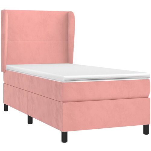 Box spring krevet s madracem ružičasti 90x190 cm bar&amp;scaron;unasti Slike