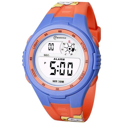  Dječji digitalni sat MINGRUI DE-41745 - Plavi / Narančasti KP41745 Slike
