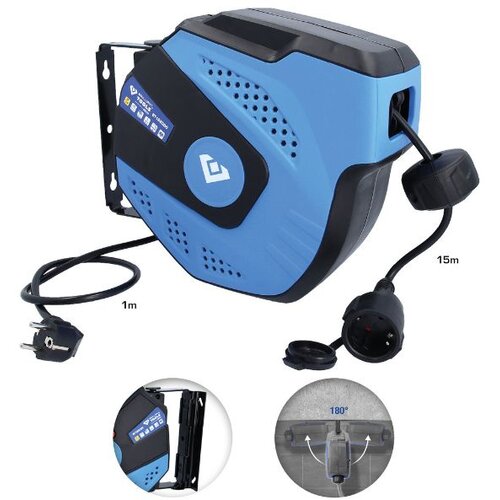 Brilliant tools automatski namotač kablova 15 + 1 m Slike