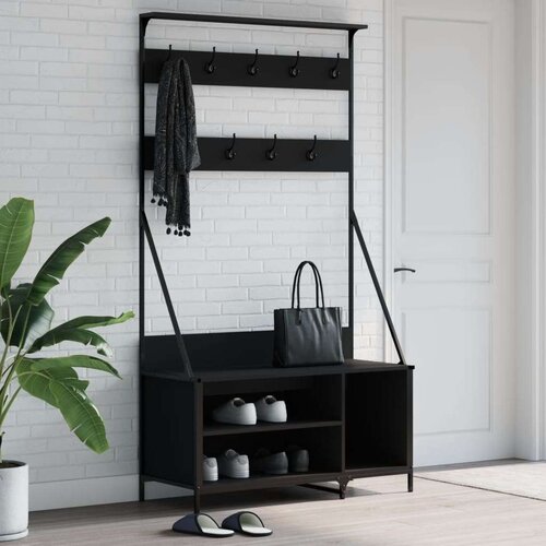  Za odjeću sa spremištem za cipele crni 100 x 41 x 184 cm Cijene