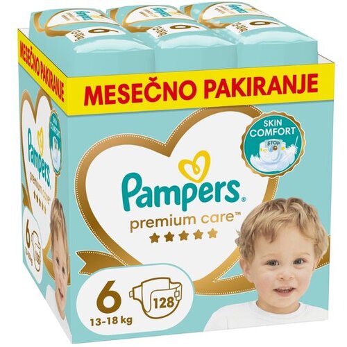 Pampers plenice Premium Care, velikost 6 (13 - 18 kg), 128 kosov Cene