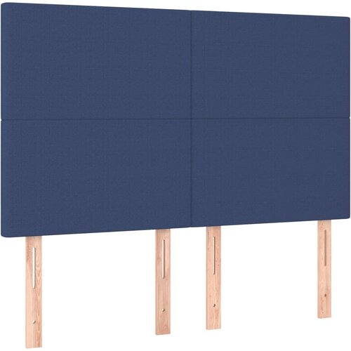 Maison Chic Posteljno vzglavje - Vzglavna omarica 4 kosa moder 72x5x78/88 cm blago, (22077489) Cene