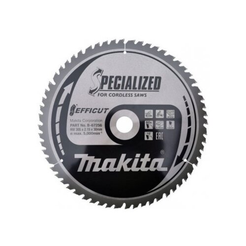 Makita Žagin list Efficut 185x30x40Z za lesne kompozite E-12170 Slike